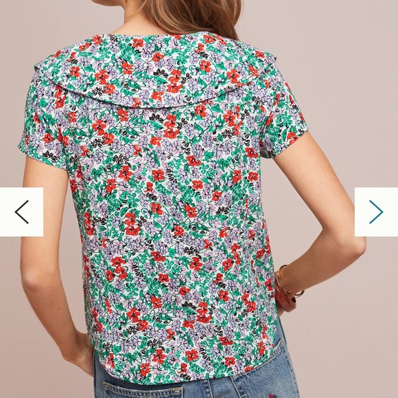 Anthropologie Austen Collared Blouse - Picture 4 of 12